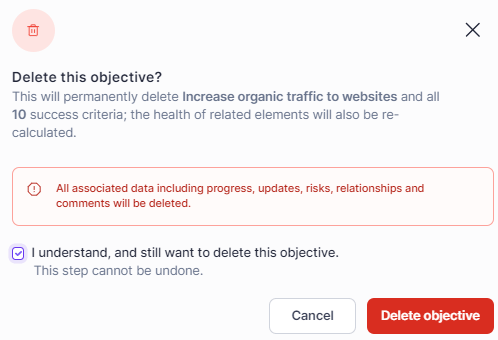How Do I Delete An Objective Objectivemanager Help - High Quality Abstract Wallpaper - High Resolution